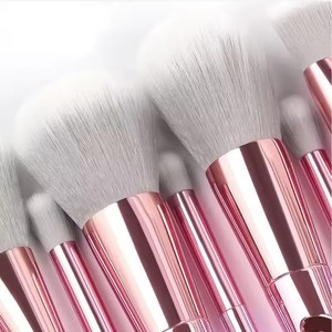 Ensemble professionnel de pinceaux de maquillage pour les yeux, poils synthétiques, pinceaux éventail, pour le visage, l'eye-liner, le rasage, 10 pièces/ensemble - Product Image 6