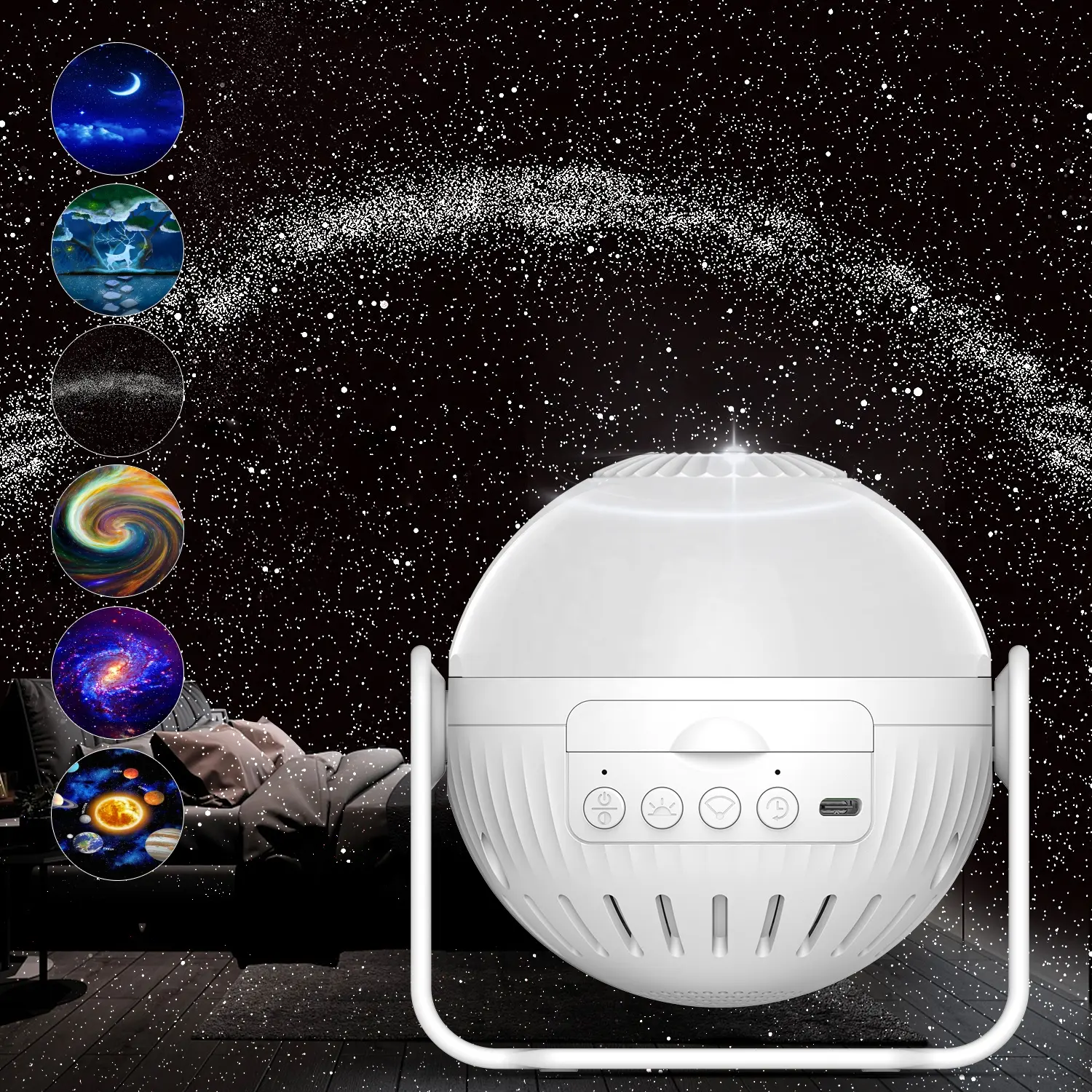 Creative Laser Ocean Wave Starlight Star Master Kids Starry Sky Light Led Night Light Lamp Astronaut Star Projector