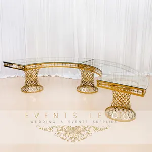 婚礼和活动 MR & MRS Silver 镜面简约优雅的字母日食婚礼桌