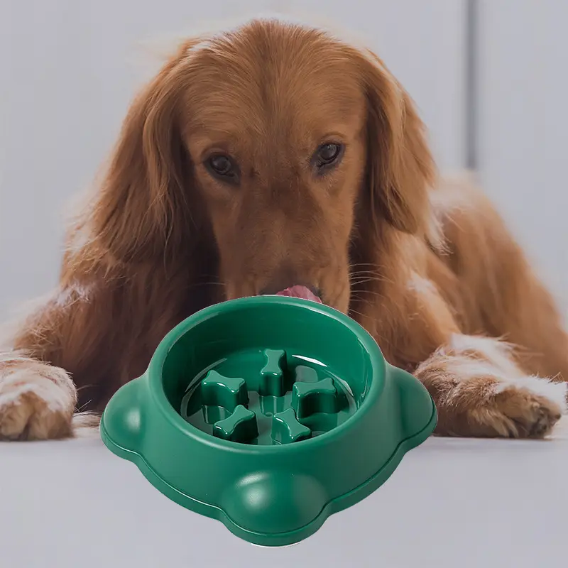 Hete Verkoop Langzaam Eten Kattenbak Anti-Verstikking Huisdiervoerbak Antislip Plastic Slow Feeder Voor Honden