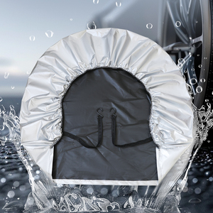 <b>Set</b> of 4 <b>Waterproof</b> 190T Polyester Taffeta Tire Covers Anti-UV Sun/Snow/Rain for Trailers Campers SUVs & Trucks - Product Image 3