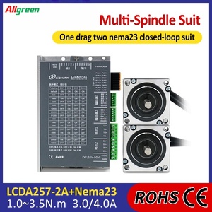 ชุดควบคุมมอเตอร์สเต็ปเปอร์ 2 เฟส Nema23 3/4A 1000PPR 1/1.5/2/2.2/3/3.5N.m 2 แกน ชุดไดรเวอร์มอเตอร์สเต็ปเปอร์แบบวงปิด DC - Product Image 2