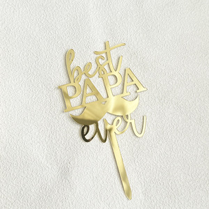 Adorno Acrílico para Pastel con Diseño de Miel y Dulzura, para el Día del Padre, el Mejor Papá del Mundo, Decoración para Pastel del Día del Padre - Product Image 5