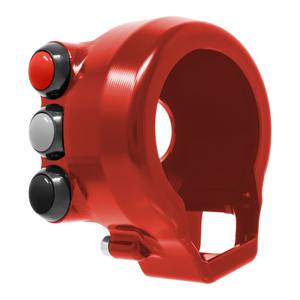 Copertura del comando dell'acceleratore con interruttore integrato nel manubrio per Aprilia TUONO/RS 660 (Rosso) - Product Image 3