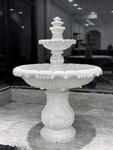 Fontaine en pierre de marbre abstraite moderne Formes géométriques minimalistes et surface polie pour les places et les villas urbaines - Product Image 2