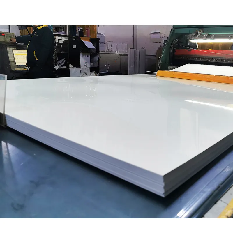 1.2ミリメートルRigid High Gloss White PVC Thin Plastic Sheet