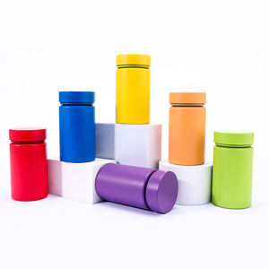 Botella vacía de PET de 100 ml para productos de salud, cápsulas, tabletas, polvo nutricional, dulces, con tapa de rosca para almacenamiento de medicamentos - Product Image 1