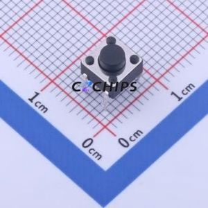 TS-1095PD-A3B3-D2 Tactile Switch Through hole-4P,6x6mm Switch Single Pole Single Throw Round Button 2.5N Through Hole - Product Image 1