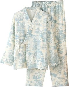 <span class=keywords><strong>Pigiama</strong></span> in <span class=keywords><strong>Cotone</strong></span> per <span class=keywords><strong>Donna</strong></span>, Set Personalizzato Traspirante a Doppio Strato, Maniche Lunghe, Abbigliamento da Notte Comodo - Product Image 1