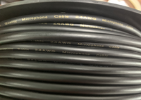 24awg Câble de microphone d'équilibre Xlr en cuivre pur à 3 conducteurs OD6.0mm 100m chaque rouleau