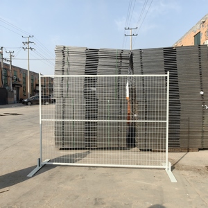 Clôture temporaire canadienne 6 pieds <span class=keywords><strong>x</strong></span> 10 pieds, diamètre du fil 3,5 mm, maille 50x100 mm, revêtement poudré, couleur personnalisée, panneaux de clôture de construction - Product Image 6