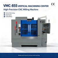 Centre d'usinage vertical CNC LEYO VMC855 haute vitesse, broche 12000 tr/min, pour la fabrication de pièces en aluminium, certifié CE