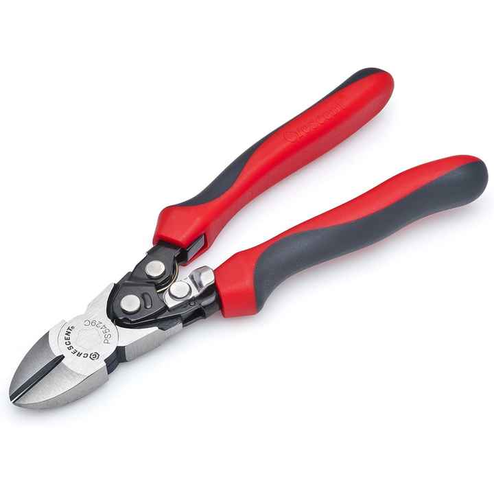 Crescent 8\" Pro Series PS5429C Dual Material Cutting Pliers Diagonal Compound Action with High Carbon Steel and Plastic Handle