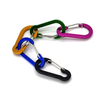 Porte-clés en métal personnalisé, 8 cm, en forme de D, avec fermoir, mini porte-monnaie, porte-clés de luxe pour sacs miniatures, pour le camping en plein air, hamac, mousqueton