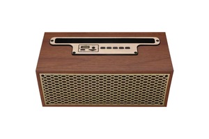 Altavoz Inalámbrico Portátil con Diseño Retro de Madera, Bajos Potentes, Radio FM, Soporte para Tarjeta <span class=keywords><strong>TF</strong></span>, Soporte para Teléfono, Larga Duración, Altavoz de 8W - Product Image 6