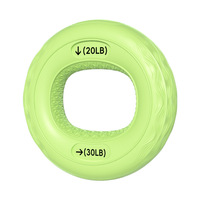 Anillo de Agarre de Silicona para Rehabilitación de la Fuerza de la Mano, Anillo de Agarre Doble para Ejercicios de Dedos
