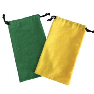 Sac en coton mousseline recyclable avec logo personnalisé, pochette à cordon pour maquillage, parfum, cadeau de Noël, fournitures d'emballage pour petites entreprises - Product Image 1