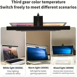 330mm 500mm Laptop Screen Monitor Light Bar <b>3</b> Light Colors Auto Dimming <b>USB</b> Reading LED Computer Monitor Lamp - Product Image 6