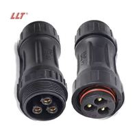 Gran potencia M45 3Pin 1500V 80A tornillo alambre IP68 impermeable industria eléctrica 3 4 pines conector de alimentación