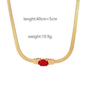 Collares de Moda al por Mayor, Gargantillas Personalizadas para Mujer, Chapadas en Oro, de Acero Inoxidable, Collar con Colgante, Joyería Hip Hop Unisex - Product Image 6