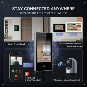 Système <span class=keywords><strong>de</strong></span> vidéophone <span class=keywords><strong>d</strong></span>'appartement Hiwink prenant en charge 20 000 identités faciales, cartes IC, homologué CE, interphone extérieur IP65 avec commutateur PoE - Product Image 4