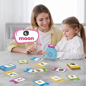 NZMAN Talking Flash Cards para niños pequeños, aprendizaje de idiomas Montessori con 224 palabras, terapia del habla de bolsillo y juguetes para Autismo - Product Image 4