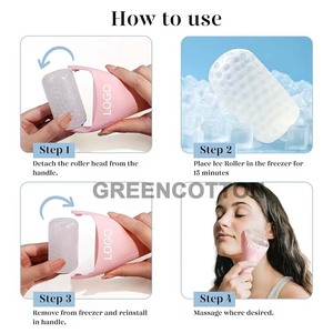 Juego de Herramientas Faciales de Rodillo de Hielo y Gua Sha con Logotipo Personalizado, Reduce la Hinchazón, Herramientas para el Cuidado de la Piel, Masajeador Facial para Hombres y Mujeres - Product Image 4