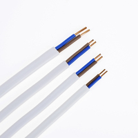 Hochwertiges 300/500V BVVB Flachkabel 1,5 2,5 4 6mm Flammhemmendes Kupferleiterkabel Isolierter Kupferdraht