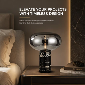 Lampe de table en marbre de style italien avec interrupteur tactile et batterie pour chambre à coucher, bureau, hôtel et bar, éclairage d'ambiance - Product Image 6