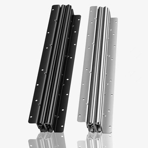 Glissières de tiroir robustes Xinjunye 76 mm à trois sections, capacité de charge 120 kg, rails télescopiques silencieux pour armoire d'escalier - Product Image 2