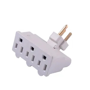 Current Tap Outlet with Surge Protector 3 Outlet Grounding Mounting Adapter Surge Protector Wall Tap ETL Listed