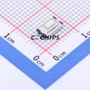 YTS-B005-2A Tactile Switch SMD Switch Single Pole Single Throw Rectangle Button 2.5N Vertical Mount - Product Image 1