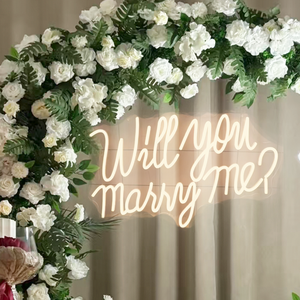 Enseigne Néon LED Personnalisable « Veux-tu m'Épouser » pour Mariage, Demande en Mariage, Fête, Décoration Murale Végétale, Publicité Néon - Product Image 3
