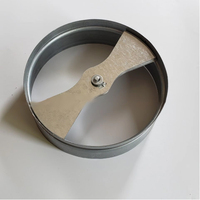 Vanne de régulation manuelle en alliage d'aluminium à design moderne, en forme d'éventail, pour le contrôle du volume d'air de la climatisation, commande de registre d'air, sortie d'air