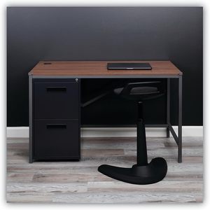 Alera PAFFCH Armoire à dossiers en métal à deux tiroirs, couleur charbon, 14 7/8w x 19-1/8d x 27-3/4h - Product Image 3