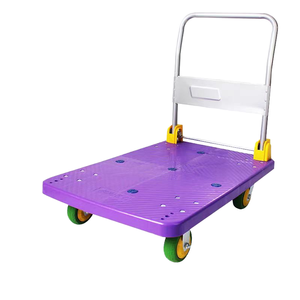 Carretilla de Plataforma Plana de Acero Inoxidable de 4 Ruedas Easy Move, Diseño Plegable Súper Silencioso, Conveniente para Uso en Almacenes y Compras, OEM - Product Image 2