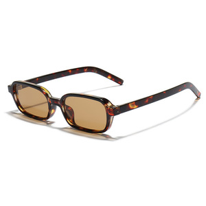 复古男女通用时尚小矩形太阳镜定制标志电脑眼镜奢华高品质UV400眼镜渐变镜片 - Product Image 5