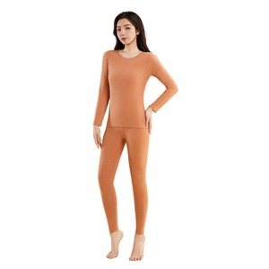 Maglia Termica in Pile Corallo Acrilico Lavorata a Maglia da <span class=keywords><strong>Donna</strong></span>, Strato Base Imbottito Spesso Autunno/Inverno, Top Traspirante per Casa con Collo - Product Image 5