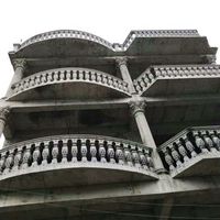 Moules en ciment à motifs sculptés pour balustrades, modèles de balcon de style européen, vases de clôture, balustrades de colonnes romaines, moules de piliers de villa