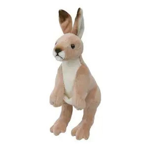 Quality Low Price Soft Australia Baby Blue Stroller Hanging Cuddly Hand Puppets Stuffed Animals Kangaroo Plush Stuffed Anime Toy