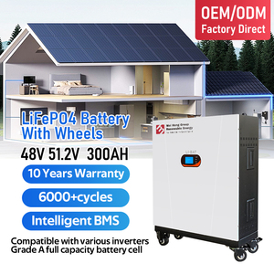 OEM 쉽게 이동 바퀴 달린 15kw 51.2v <span class=keywords><strong>48v</strong></span> 200ah 300ah 태양 전지 집 시스템 lifepo4 리튬 배터리 가정용 에너지 저장 - Product Image 2