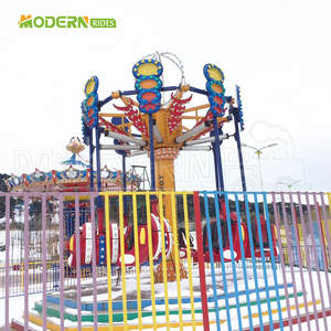 Manège à balançoires rotatives Thrill Park, équipement d'attraction, chaise volante, manège Airborne Shot, fibre de verre et acier, 16 places, à vendre - Product Image 2