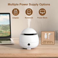 Diffuseur d'huiles essentielles à brume fraîche ultrasonique naturelle de voyage USB