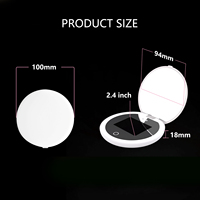 Miroir Intelligent à Caméra UV, Miroir de Maquillage de Voyage Éclairé pour le Test de Crème Solaire et la Protection de la Peau