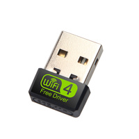 Adaptador WiFi Portátil de 150Mbps para Viajes, con Antena Integrada, Dongle USB WiFi para Laptop, PC de Escritorio