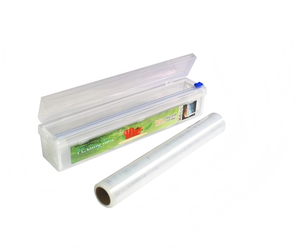 HuamaohengchunHousehold Reusable Refillable <b>Plastic</b> Wrap Dispenser with <b>Slide</b> Cutter, Food Wrap Stretch Clear Cling Wrap - Product Image 1