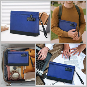 Hot bán chống cháy dây kéo túi với khóa an toàn tài liệu và tiền lưu trữ tập tin chống cháy nộp hồ sơ sản phẩm - Product Image 5