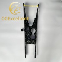 Remplacement pour Mustang GT EcoBoost 2024+ : Base de panneau de garniture de console centrale pour modification en fibre de carbone
