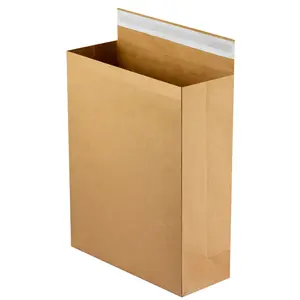 Tas kemasan pengiriman tas Mailer empuk amplop kardus daur ulang kertas ramah lingkungan kertas pengiriman kurir kustom 500 buah