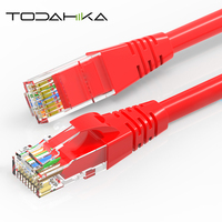 Kabel Jaringan Cat7 Ultra Tipis Utp Cat6a Patch Kategori Twisted Pair Berpelindung 1 Mm Kabel Twisted Pair Berpelindung